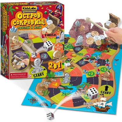 Настольная игра Остров сокровищ: раскопай и играй 4M 00-03449